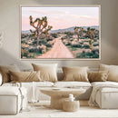 Joshua Tree Wall Art Canvas Print – Framed Desert Road Scene by MyGreatCanvas | Canvas Wall Art Prints | Photo Prints & Wall Decor