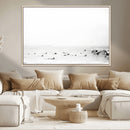 Monochrome Swimming Wall Art Canvas Print – Framed Ocean by MyGreatCanvas | Canvas Wall Art Prints | Photo Prints & Wall Decor