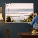Ocean Surfer Wall Art Canvas Print – Framed Coastal Surf Art by MyGreatCanvas | Canvas Wall Art Prints | Photo Prints & Wall Decor
