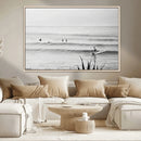 Surfer Silhouette Wall Art Canvas Print – Framed Calm Ocean by MyGreatCanvas | Canvas Wall Art Prints | Photo Prints & Wall Decor