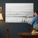 Surfer Silhouette Wall Art Canvas Print – Framed Calm Ocean by MyGreatCanvas | Canvas Wall Art Prints | Photo Prints & Wall Decor