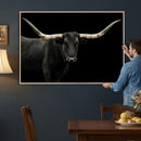Longhorn Cattle Wall Art Canvas Print – Framed Texas Ranch by MyGreatCanvas | Canvas Wall Art Prints | Photo Prints & Wall Decor