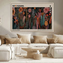 Modern Japanese Wall Art Canvas Print – Framed Abstract