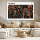 Modern Japanese Wall Art Canvas Print – Framed Abstract