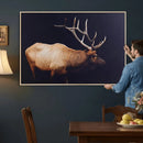 Rustic Elk Wall Art Canvas Print – Framed Moody Wildlife Art by MyGreatCanvas | Canvas Wall Art Prints | Photo Prints & Wall Decor