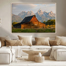 Rustic Barn Wall Art Canvas Print – Framed Grand Teton Park