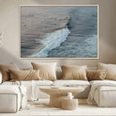 Ocean Waves Wall Art Canvas Print – Framed Coastal Serenity