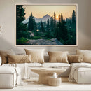 Mountain Wall Art Canvas Print – Framed Forest Serenity