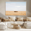 Bison Grassland Wall Art – Framed Minimal Nature Canvas by MyGreatCanvas | Canvas Wall Art Prints | Photo Prints & Wall Decor