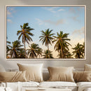 Palms Wall Art Canvas Print – Framed Tropical Coastal Nature