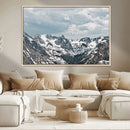 Snowy Peaks Wall Art Canvas Print – Alpine Wilderness