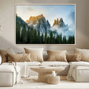 Wilderness Wall Art Canvas Print – Misty Forest Nature