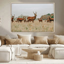 Rustic Deer Wall Art Canvas Print – Autumn Forest Woodland