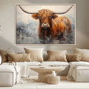 Scottish Highland Wall Art Canvas Print, Framed Longhorn Art by MyGreatCanvas | Canvas Wall Art Prints | Photo Prints & Wall Decor