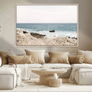 Coastal Ocean View Wall Art Canvas Print – Serene Rocky by MyGreatCanvas | Canvas Wall Art Prints | Photo Prints & Wall Decor