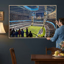 Chicago Dome Stadium Wall Art Canvas Print – Framed Modern