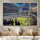 Chicago Dome Stadium Wall Art Canvas Print – Framed Modern