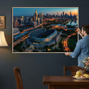 Chicago Bears Soldiers Field Wall Art Canvas Print – Framed