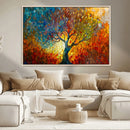 Yggdrasil Tree of Life Mosaic Stained Glass Wall Art, Tree