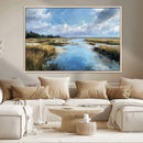 Marshland Wall Art Canvas Print – Serene Water Reflection by MyGreatCanvas | Canvas Wall Art Prints | Photo Prints & Wall Decor