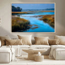 Tranquil Marshland Wall Art Canvas Print – Blue Water by MyGreatCanvas | Canvas Wall Art Prints | Photo Prints & Wall Decor