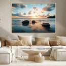 Rocky Ocean Sunset Wall Art Print – Seaside Canvas Dramatic by MyGreatCanvas | Canvas Wall Art Prints | Photo Prints & Wall Decor