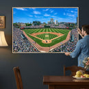 Wrigley Field Baseball Stadium Canvas Wall Art – Packed