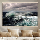 Stormy Ocean Waves Canvas Wall Art – Framed Turbulent Sea by MyGreatCanvas | Canvas Wall Art Prints | Photo Prints & Wall Decor