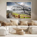 Sakura Cherry Blossom Pathway Canvas Wall Art – Tranquil