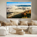 Misty Autumn Hills Wall Art Canvas Print, Foggy Forest by MyGreatCanvas | Canvas Wall Art Prints | Photo Prints & Wall Decor