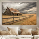 Rustic Farm Barn Wall Art Canvas Print, Stormy Sky Country by MyGreatCanvas | Canvas Wall Art Prints | Photo Prints & Wall Decor