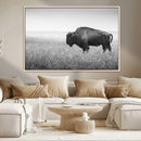 Black White Bison Canvas Wall Art, Rustic American Buffalo by MyGreatCanvas | Canvas Wall Art Prints | Photo Prints & Wall Decor