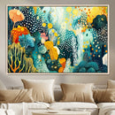 Luminous Abstract Ocean Garden Wall Art Canvas Print, by MyGreatCanvas | Canvas Wall Art Prints | Photo Prints & Wall Decor