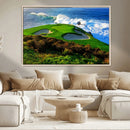 Coastal Golf Course Wall Art Canvas Print – Vibrant Green by MyGreatCanvas | Canvas Wall Art Prints | Photo Prints & Wall Decor