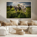 Grazing Cattle Herd Wall Art Canvas Print, Majestic Farm by MyGreatCanvas | Canvas Wall Art Prints | Photo Prints & Wall Decor