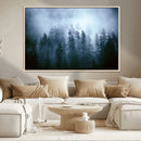 Foggy Pines Misty Forest Wall Art Print by MyGreatCanvas | Canvas Wall Art Prints | Photo Prints & Wall Decor