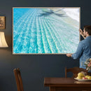 Crystal Clear Ocean Water Sunlit Reflections Palm Shadow Sandy Beach Tropical Wall Art for Home, Office Decor by MyGreatCanvas | Canvas Wall Art Prints | Photo Prints & Wall Decor