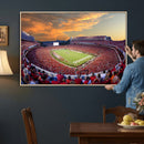 Dooley Stadium Wall Art, Sports Arena Canvas Print, Dooley