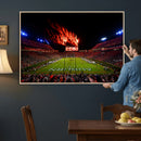 Jordan-Hare Football Stadium Wall Art Canvas Print, Football
