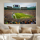 Green Bay Packers Lambeau Field Stadium Wall Art Canvas by MyGreatCanvas | Canvas Wall Art Prints | Photo Prints & Wall Decor