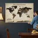 Custom Push Pin World Map Wall Art Canvas Print – by MyGreatCanvas | Canvas Wall Art Prints | Photo Prints & Wall Decor