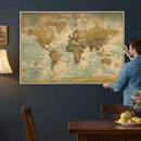 Personalized Custom World Map Wall Art Print – Add Your by MyGreatCanvas | Canvas Wall Art Prints | Photo Prints & Wall Decor