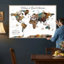 Customizable Framed World Map Canvas Print – Personalized by MyGreatCanvas | Canvas Wall Art Prints | Photo Prints & Wall Decor