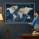 Custom Push Pin Travel Map Wall Art Canvas Print – by MyGreatCanvas | Canvas Wall Art Prints | Photo Prints & Wall Decor