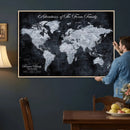 Personalized Push Pin World Map Canvas – Custom Framed by MyGreatCanvas | Canvas Wall Art Prints | Photo Prints & Wall Decor