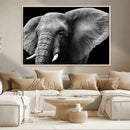 Big Elephant Close Up Wall Art Canvas Print