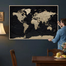 World Map Wall Art Print – Detailed Map of the World Wall by MyGreatCanvas | Canvas Wall Art Prints | Photo Prints & Wall Decor