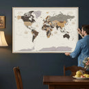 World Map Wall Art Print by MyGreatCanvas | Canvas Wall Art Prints | Photo Prints & Wall Decor