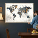 World Map Wall Art Canvas Print for Office Wall Decor by MyGreatCanvas | Canvas Wall Art Prints | Photo Prints & Wall Decor