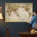 World Map Canvas Print – Detailed Map of the World Wall Art by MyGreatCanvas | Canvas Wall Art Prints | Photo Prints & Wall Decor